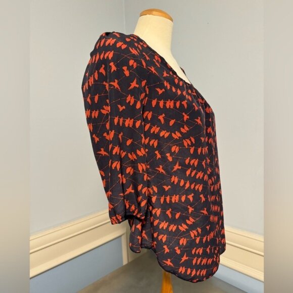 Seduction - birds on a wire swing blouse - Picture 2 of 8